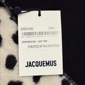 Jacquemus Black and Cream Patterned Design